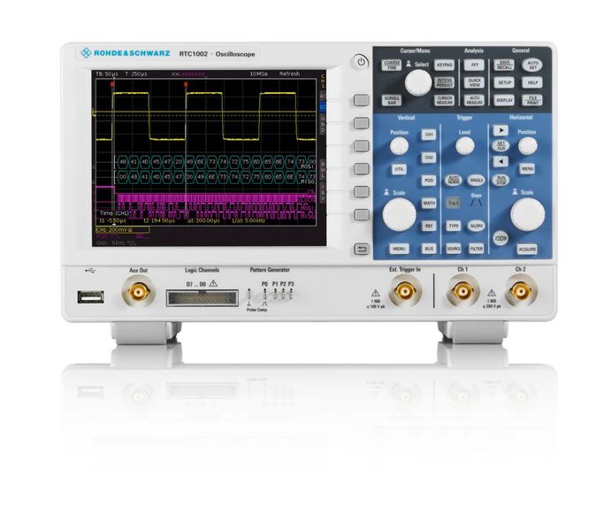 Mit der Serie R&S RTC1000 bietet der Hersteller ein Einstiegsgerät, in dem acht Funktionen integriert sind. Preis ab 835 Euro. (Bild: Rohde & Schwarz)