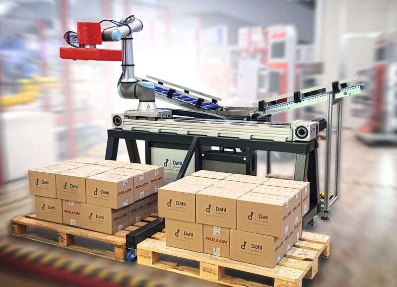 Im Herbst 2018 hat Rollon die neue Verfahreinheit für UR-Roboter erstmals dem internationalen Fachpublikum vorgestellt. (Dahl Automation)