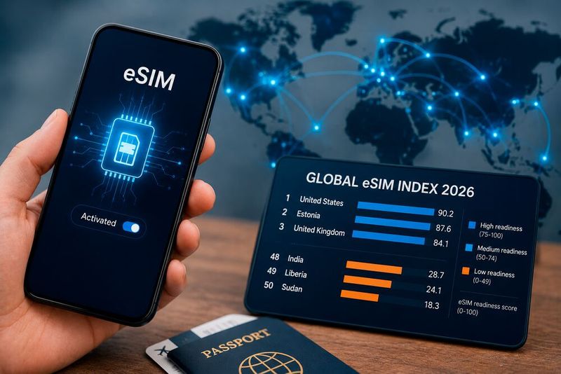 Nicht die Technologie, sondern Marktbedingungen und Regulierung entscheiden laut Studie über den Erfolg von eSIM-Angeboten.(Bild:  ChatGPT / KI-generiert)