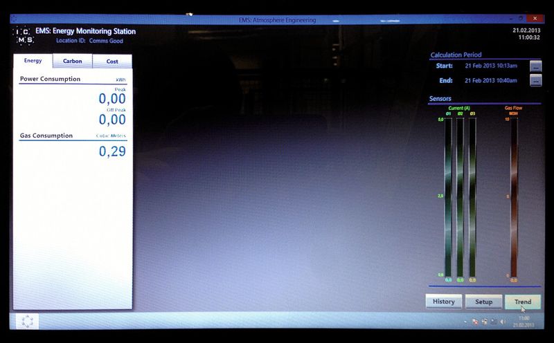 Über einen optionalen Sensor kann auch der Stromverbrauch gemessen werden. Sind in der Software die Energiepreise hinterlegt, lassen sich die Kosten ausrechnen. (Bild: Avion)