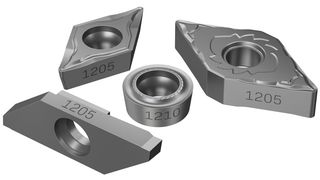 Das ist eine Auswahl der neuen Drehsorten von Sandvik Coromant für die optimierte Bearbeitung von HRSA-Werkstoffen: GC1205 und GC1210. Erste sei ideal für das Schlichten, Letztere empfehle sich für die Zwischenbearbeitung roher Oberflächen. (Bild: Sandvik Coromant)