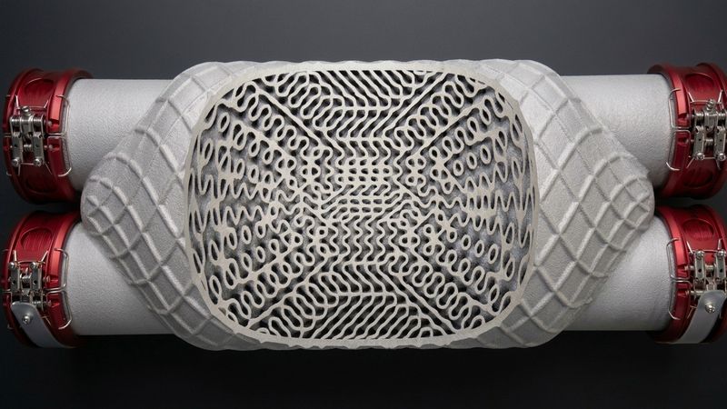 Scooped version of representative heat exchanger.(Source:  Sintavia)