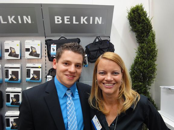 Florian Beis, Ingram Micro und Silvia Weißsteiner, Belkin (Archiv: Vogel Business Media)