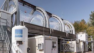 Teil der Forschungsplattform Actris-D: Die Jülicher Atmosphärensimulationskammer SAPHIR (Forschungszentrum Jülich /Sascha Kreklau)