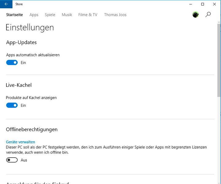 Tipp 20: Windows 10 Pro bietet nicht alle Steuerungsmöglichkeiten über Gruppenrichtlinien, die möglich sind. Nur die Editionen Windows 10 Enterprise und Education bieten die Möglichkeit den Windows Store über Gruppenrichtlinien zu deaktivieren. Dieses Verhalten hat Microsoft offiziell bestätigt (https://support.microsoft.com/en-us/kb/3135657). (Th. Joos)
