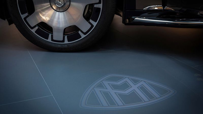 Understatement geht anders: Das Maybach-Logo ist überall. (Bild: Mercedes-Benz)