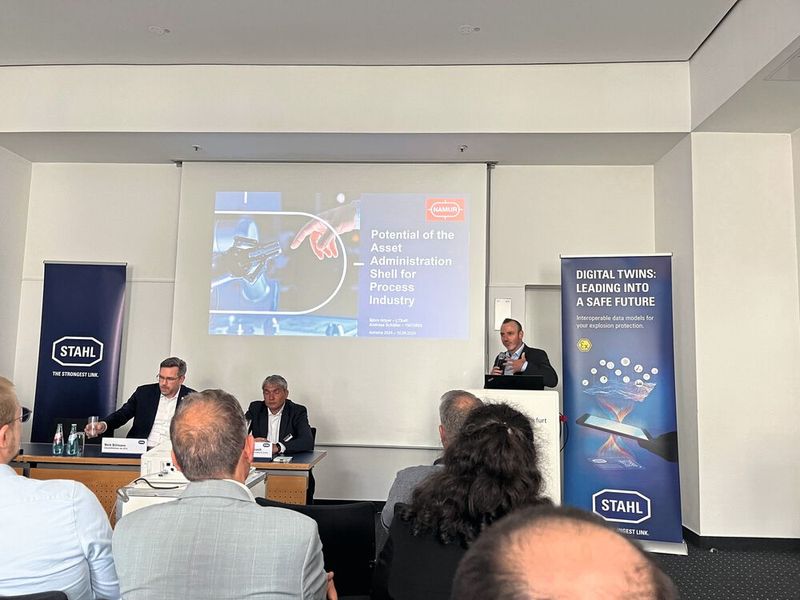 Presselunch von R. Stahl auf der Achema (Bild: Wühr – VCG)