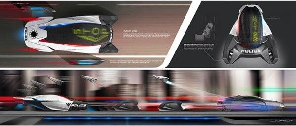 Der E-Patrol von BMW: hat drei Drohnen an Bord (Bild: BMW Group DesignworksUSA)