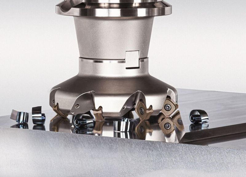Mit dem cleverem Klemmsystem, den drei einsetzbaren WSP-Geometrien in nur einem Plattensitz und optimierten Spanformern ermöglicht der «DoTriple-Mill» von Tungaloy stabile Prozesse und flexible Frässtrategien. (Bild: Tungaloy)