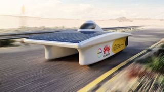 Der Sonnenwagen aus Aachen geht in diesem Jahr als einziges deutsches Auto in der Challenger-Klasse an den Start. (Covestro)