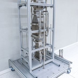 Pilotanlage des Fraunhofer IMM für das Ammoniakcracken mit einer Kapazität von 20 kg/h Ammoniak.(Bild:  Fraunhofer IMM)