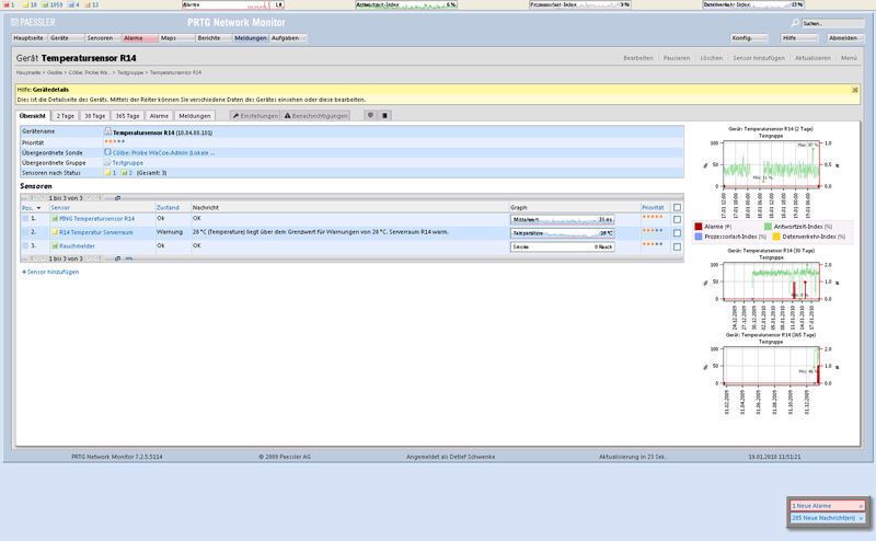 ...und weitere Temperaturen in Räumen und Geräten... (Archiv: Vogel Business Media)