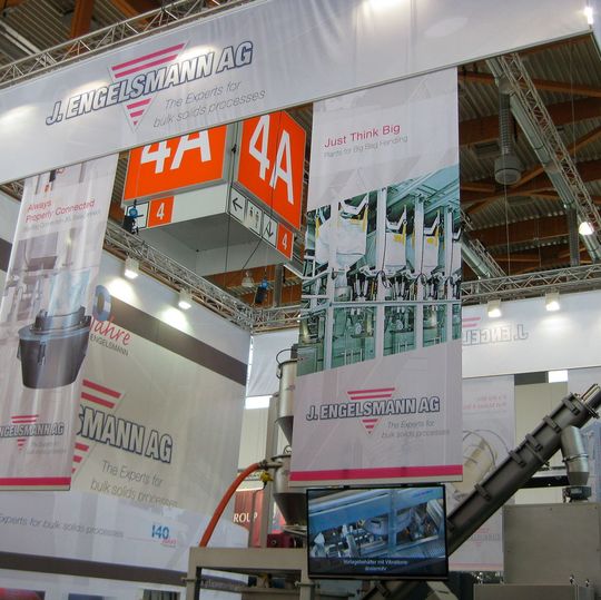 Wie bereits bei der Powtech 2014 liegt der diesjährige Fokus des Engelsmann- Auftritts auf der Präsentation von Neuentwicklungen im Produktportfolio Siebtechnik und Big Bag-Systeme.(Bild:  J. Engelsmann)