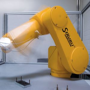 Bild 1: Grundsätzlich sind Planung und Erstellung von Bewegungsfolgen eines Robotersystems mit dem Bewegungssensor Kinect möglich.