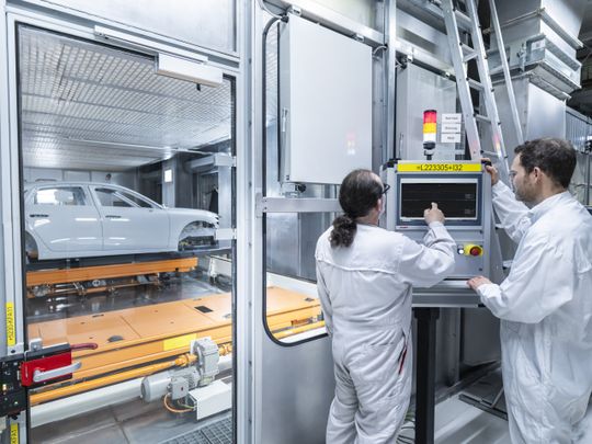 By summer 2026, Audi will test how much energy the AI-supported dryer control saves in the paint shop in Neckarsulm, Germany.  (Source:  Audi)