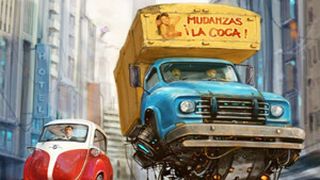 Fliegende Isetta: Dem spanischen Karikaturisten und Illustrator Alejandro Burdisio hat es BMW`s „Knutschkugel“ besonders angetan. (Foto: Burdisio)