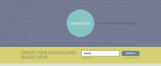 Underscores ist das offizielle Starter-Theme von Automattic und ist mit einem Klick generiert.(Bild:  Rentrop / Automattic)