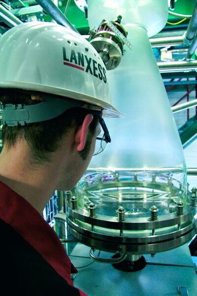 At its Bitterfeld site, Germany, Lanxess produces ion exchange resins for water treatment under the brand name Lewatit. (Picture: Lanxess)