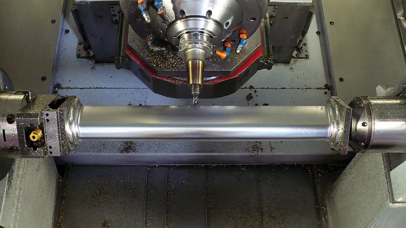 Bild 3: Fertigbearbeitung einer Muster-Turbinenschaufel aus X22CrMoV12.1 mit einem Cone-Fit-Fräser mit 10 mm Durchmesser. (Archiv: Vogel Business Media)