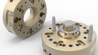 Für schnelle und präzise Greifer- und Werkzeugwechsel an Robotern oder Portalen bietet IPR mit der TK-Serie eine Baureihe an automatischen Werkzeugwechselsystemen an.  (IPR)