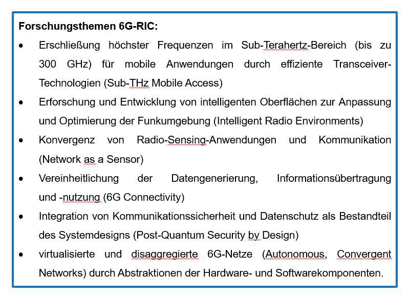 6G-RIC – 6G-Grundlagenforschung braucht einen ganzheitlichen Blick