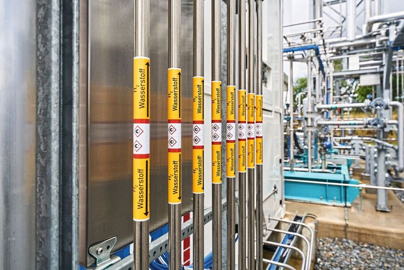 Opportunities grow with the projects: This electrolyzer supplies connected storage units.. (Source:Swen Gottschall/Zukunft Gas)