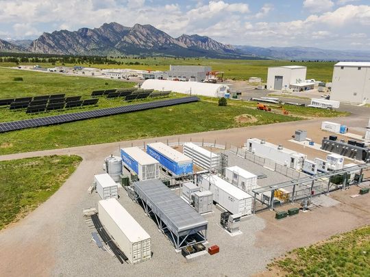 NLR built a scaled-down version of Kauai's grid using the ARIES platform. With this mock power system and real event data, they modeled the moment Kauai’s grid suffered an electrical oscillation. This allowed the team to determine optimal inverter settings for Kauai to avoid similar events.(Source:  Josh Bauer and Bryan Bechtold, National Laboratory of the Rockies)