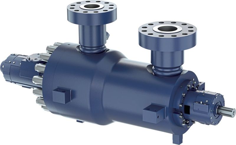 Horizontale, doppelwandige, mehrstufige, radial geteilte und beidseitig gelagerte Leitschaufel-gehäuse-Pumpe gemäß API 610 / ISO 13709 (BB5) (Bild: KSB)