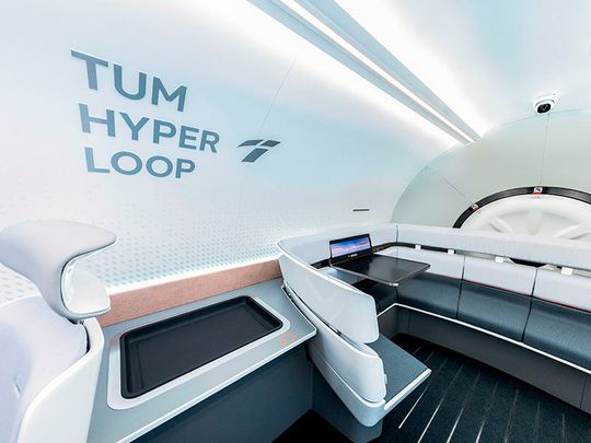 So sieht es im Versuchs-Hyperloop der TU München aus.(Bild:  TU München)