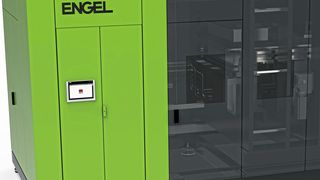 Die neue Konsolidieranlage für die Verarbeitung von UD-Tapes lässt sich laut Aussage des JEC-Ausstellers Engel einfach in den Gesamtprozess integrieren, was die Effizienz in der Produktion maßgeschneiderter Tape-Lösungen deutlich erhöht. Halle 5 am Stand Q65. (Engel)