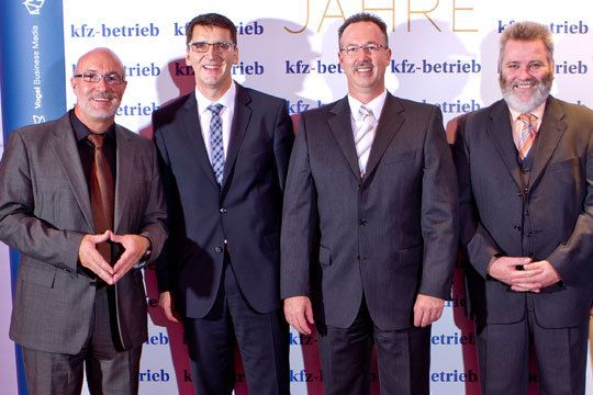 Werner Degen und Günter Schürger (Vogel Business Media), Harald Pfau (Werbas), Matthias Nowotny (Dialogmanufaktur) (Archiv: Vogel Business Media)