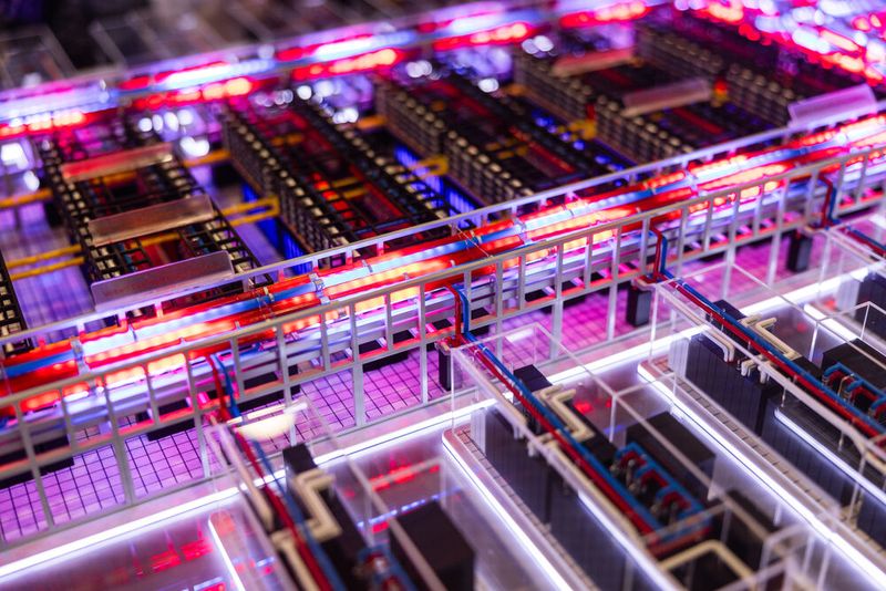 Hier zu sehen: Ein Modell des OneCore-Rechenzentrums von Vertiv. (Bild: Vertiv)