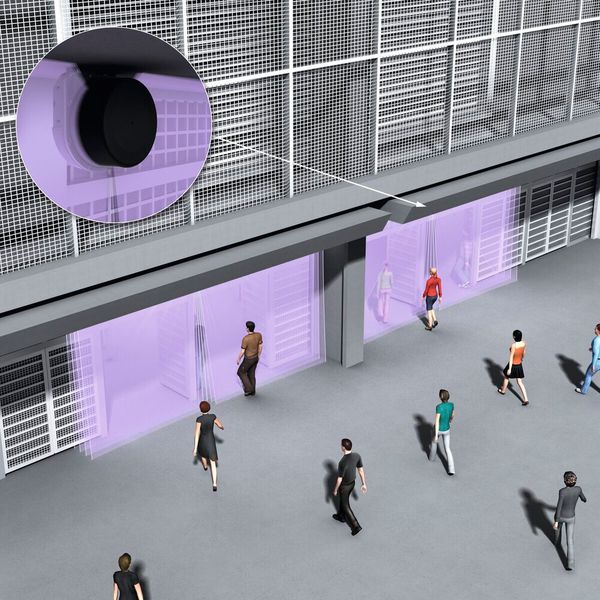 Mit dem People Counter von Sick lassen sich Personen anonymisiert zählen. (Bild: Sick)
