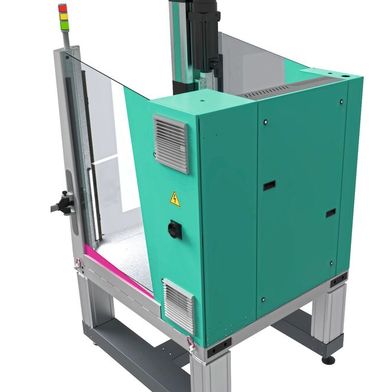 The control cabinet is integrated into the rear of the press frame and offers accessibility with a small overhang thanks to the variable door opening. (Image:Tox)