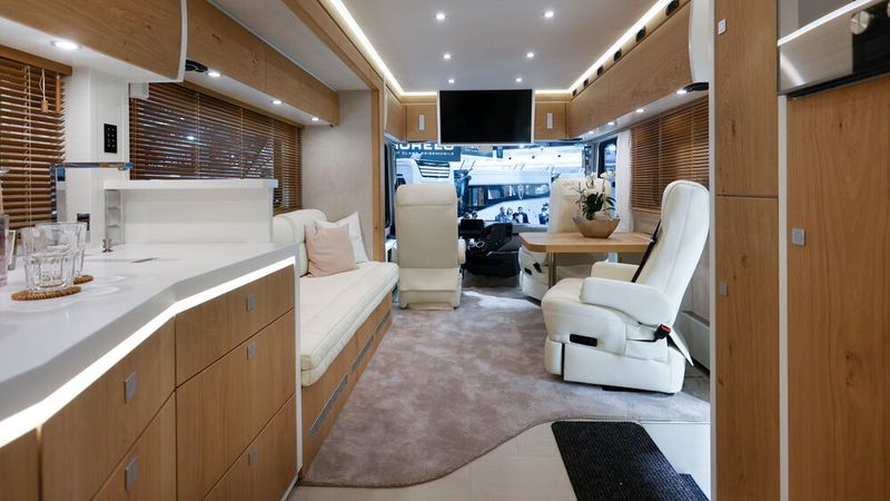 Der Innenraum eines Morelo-Wohnmobils. (Bild: Messe Düsseldorf/ctillmann)