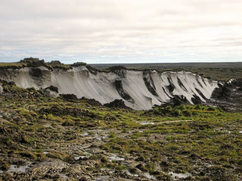 Eisreiche Permafrostböden (Yedoma) auf Bol'shoy Lyakhovsky, Neusibirische Inseln (Bild: Alfred-Wegener-Institut / Georg Schwamborn)