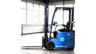 Der ZF Innovation Forklift verknüpft intelligente mechatronische Systeme mit innovativem und vernetztem Datenmanagement.  (ZF Friedrichshafen AG)