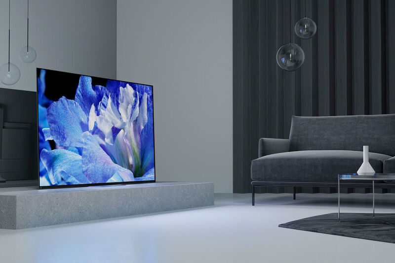 Sony hat ein neues und erweitertes Sortiment an 4K-HDR-Fernsehern angekündigt. An der Spitze des neuen Line-ups stehen die OLED-Fernseher der Serie AF8 sowie die LCD-TVs der Serie XF90.  (Sony)