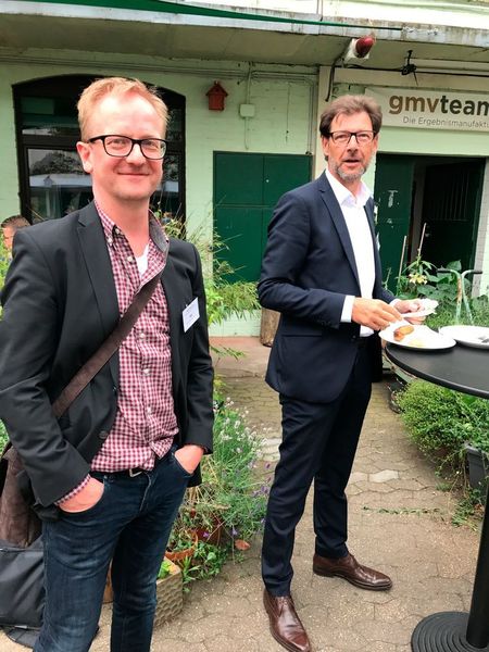 Dirk Eschenbrücher von Dimension Data mit Andreas Danöhl von Nuvias  (A10 Networks)