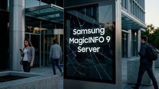 Zwei Sicherheitslücken gefährden Samsung MagicINFO 9 Server. Eine davon wird bereits aktiv ausgenutzt. (Bild: Gemini / Vogel IT-Medien GmbH / KI-generiert)