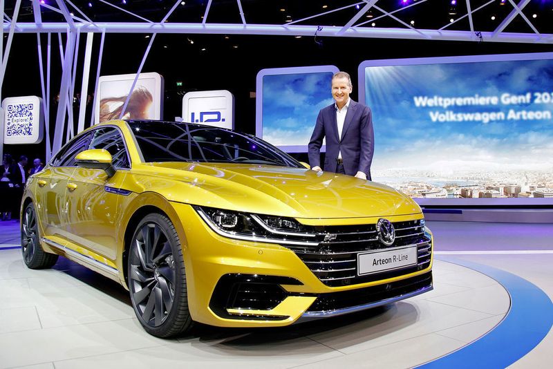 VW schickt künftig den Arteon ins Feld. Er soll der Nachfolger des CC werden, in Genf feiert er seine Weltpremiere. (VW)