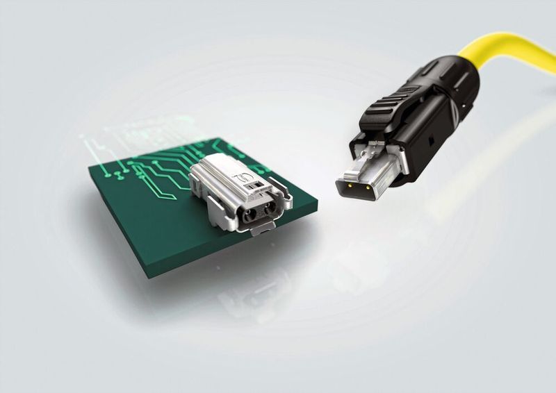Die T1 Industrial Schnittstelle von Harting ist die erste genormte SPE-Schnittstelle. (Harting)