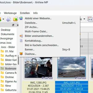 XNView MP kann zudem ZIP-Archive und Diashows erstellen.(Bild:  Joos (Screenshot))