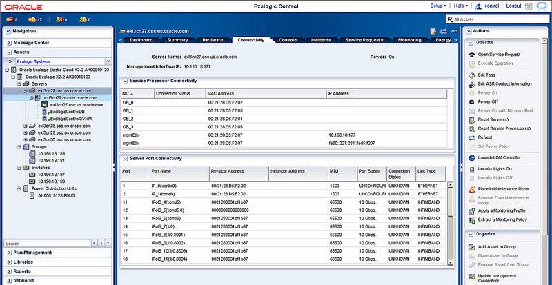 Jeder Server im Oracle-System 