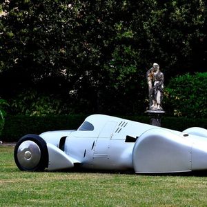 Erstmals gezeigt wurde der Nachbau des Auto Union Lucca wo? Genau: Vor Kurzem im italienischen Lucca, nordöstlich von Pisa.(Bild:  AUDI AG)