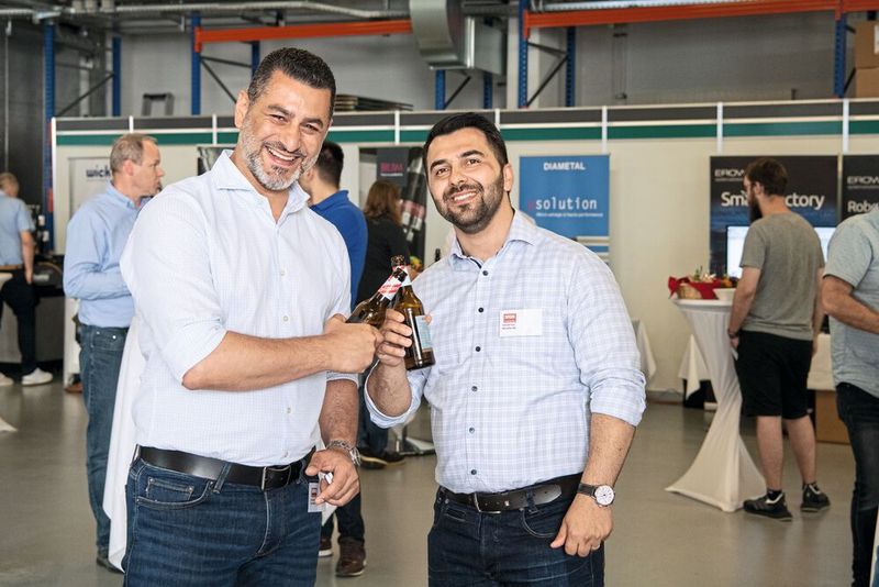 Gute Stimmung bei Besuchern und Ausstellern an den SMM Technologietage bei der Fehlmann AG (Bild: Thomas Entzeroth)