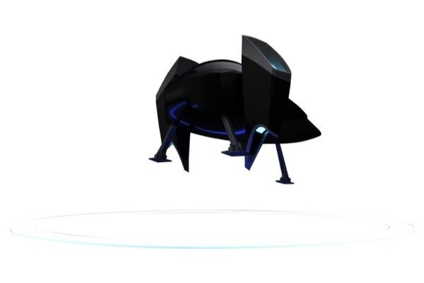 Mithilfe von drei rotierenden Propellern soll der Start- und die Landevorgang eingeleitet werden. (Mix Aerospace)