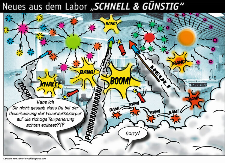 Übersicht unserer Bildergalerien (Comic: www.rainer-e-ruehl.blogspot.com) (Bild: LABORPRAXIS/Rühl)