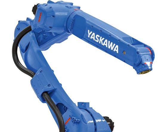 Der Handlingroboter Motoman GP20 aus europäischer Yaskawa-Produktion in Slowenien. Er hat den beliebten HP20 zum Vorbild.(Bild:  Yaskawa)