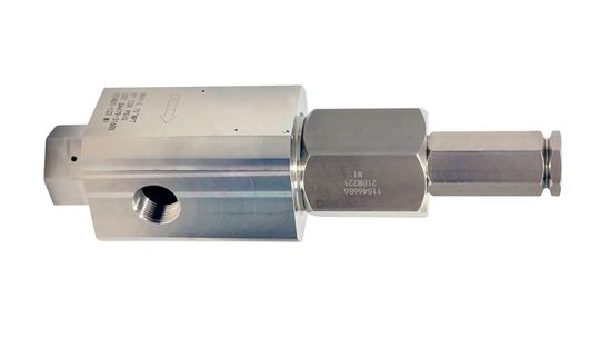 Das Anderson Greenwood Sicherheitsventil 84 von Emerson ermöglicht leckagefreien Betrieb bei bis zu 1.500 barg (21.756 psig) und ist somit ideal für Wasserstoff- und andere Hochdruckgasanwendungen geeignet.(Bild:  Emerson)